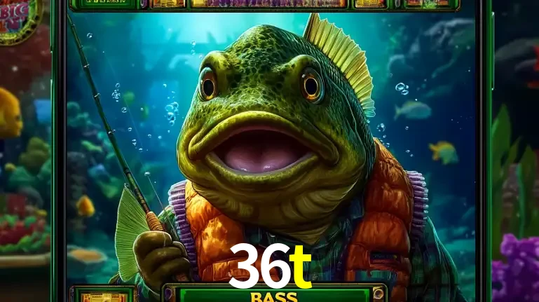 Personagem de peixe pescador do popular jogo de slot com tema de pescaria, uma das emocionantes opções de caça-níqueis para jogar e ganhar no cassino 36t.